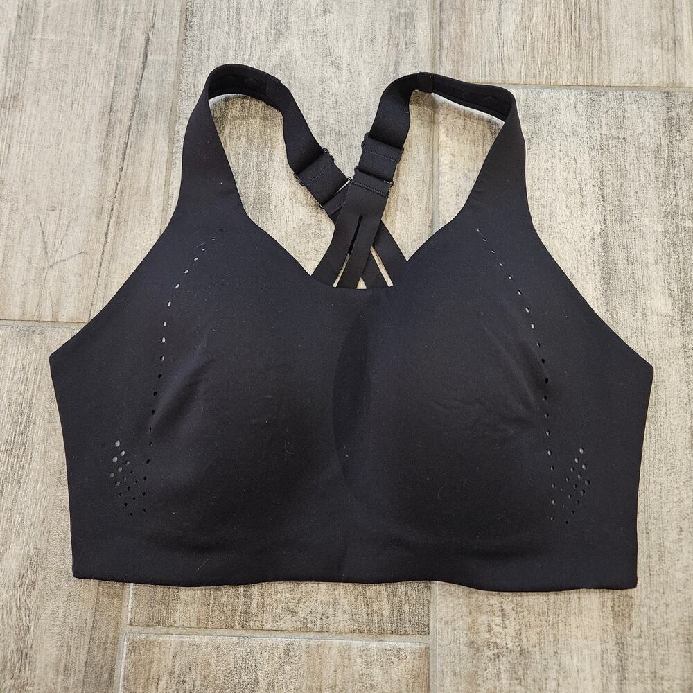 Lululemon Sports Bra Womens Size 34DDD Air Support High Impact Running Black - Picture 2 of 11